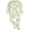 imageGerber Baby Girls Toddler Loose Fit Flame Resistant Fleece Footed Pajamas 2PackPink Deer