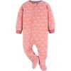 imageGerber Baby Girls Toddler Loose Fit Flame Resistant Fleece Footed Pajamas 2PackPink Flamingos
