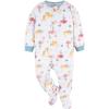 imageGerber Baby Girls Toddler Loose Fit Flame Resistant Fleece Footed Pajamas 2PackPink Flamingos