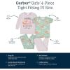 imageGerber Baby Girls Toddler Snug Fit 4Piece Pajama SetDreams