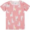 imageGerber Baby Girls Toddler Snug Fit 4Piece Pajama SetLittle Llama Pink