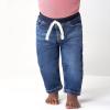 imageGerber Baby Toddler Rib Waist Stretch Denim Skinny JeansBlue Denim