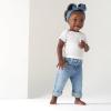 imageGerber Baby Toddler Straight Leg Stretch Denim JeansInfant Light Blue