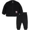 imageGerber Baby ampamp Toddler Boys Sherpa Jacket and Jogger Pant SetBlack Moose
