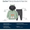 imageGerber Baby ampamp Toddler Boys Zip Hoodie and Jogger Clothing SetFox Green
