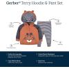 imageGerber Baby ampamp Toddler Boys Zip Hoodie and Jogger Clothing SetTiger Orange