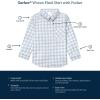 imageGerber Baby and Toddler Boys Long Sleeve Button Up Plaid ShirtTan Plaid