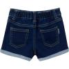 imageGerber Baby and Toddler Girls Cuffed Denim ShortsDark Blue Denim Wash