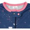 imageGerber BabyGirls 4Pack Footed PajamasDreams Rainbows Pink