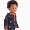 imageGerber Boys Toddler Long Sleeve One Piece Sun Protection Rashguard SwimsuitBlue Anchor