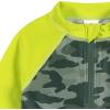 imageGerber Boys Toddler Long Sleeve One Piece Sun Protection Rashguard SwimsuitGreen Gator