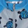 imageGerber Boys Toddler Long Sleeve One Piece Sun Protection Rashguard SwimsuitGreen Turtles