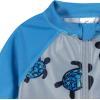 imageGerber Boys Toddler Long Sleeve One Piece Sun Protection Rashguard SwimsuitGreen Turtles