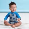 imageGerber Boys Toddler Long Sleeve One Piece Sun Protection Rashguard SwimsuitGreen Turtles