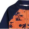imageGerber Boys Toddler Long Sleeve One Piece Sun Protection Rashguard SwimsuitOrange Beach