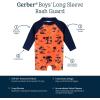 imageGerber Boys Toddler Long Sleeve One Piece Sun Protection Rashguard SwimsuitOrange Beach