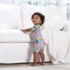 imageGerber Unisex Baby Buttery Soft Short Sleeve Romper with Viscose Made from EucalyptusConstruction