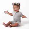 imageGerber Unisex Baby Buttery Soft Short Sleeve Romper with Viscose Made from EucalyptusGlacier Gray