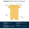 imageGerber Unisex Baby Buttery Soft Short Sleeve Romper with Viscose Made from EucalyptusHoney