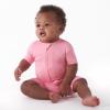 imageGerber Unisex Baby Buttery Soft Short Sleeve Romper with Viscose Made from EucalyptusPink Lemonade