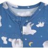 imageGerber Unisex Baby Buttery Soft Short Sleeve Romper with Viscose Made from EucalyptusPolar Night