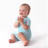imageGerber Unisex Baby Buttery Soft Short Sleeve Romper with Viscose Made from EucalyptusRainbow Sky