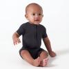 imageGerber Unisex Baby Buttery Soft Short Sleeve Romper with Viscose Made from EucalyptusShadow