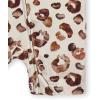 imageGerber Unisex Baby Buttery Soft Short Sleeve Romper with Viscose Made from EucalyptusSpotted Leopard