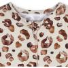 imageGerber Unisex Baby Buttery Soft Short Sleeve Romper with Viscose Made from EucalyptusSpotted Leopard