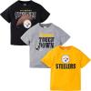 imageGerber Unisex Baby NFL 3 Pack Short Sleeve Team Fan Tee ShirtTeam Color