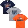 imageGerber Unisex Baby NFL 3 Pack Short Sleeve Team Fan Tee ShirtTeam Color