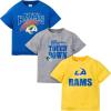 imageGerber Unisex Baby NFL 3 Pack Short Sleeve Team Fan Tee ShirtTeam Color