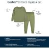 imageGerber Unisex Baby Toddler Buttery Soft 2Piece Snug Fit Pajamas with Viscose Made from EucalyptusMoss