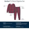 imageGerber Unisex Baby Toddler Buttery Soft 2Piece Snug Fit Pajamas with Viscose Made from EucalyptusPlaid About You