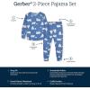 imageGerber Unisex Baby Toddler Buttery Soft 2Piece Snug Fit Pajamas with Viscose Made from EucalyptusPolar Night