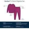 imageGerber Unisex Baby Toddler Buttery Soft 2Piece Snug Fit Pajamas with Viscose Made from EucalyptusRaspberry