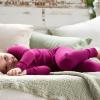 imageGerber Unisex Baby Toddler Buttery Soft 2Piece Snug Fit Pajamas with Viscose Made from EucalyptusRaspberry