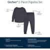 imageGerber Unisex Baby Toddler Buttery Soft 2Piece Snug Fit Pajamas with Viscose Made from EucalyptusShadow