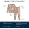 imageGerber Unisex Baby Toddler Buttery Soft 2Piece Snug Fit Pajamas with Viscose Made from EucalyptusSpotted Leopard