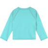 imageGerber Unisex Baby Toddler UPF 50 Long Sleeve Rashguard Swim ShirtAqua