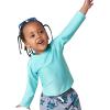 imageGerber Unisex Baby Toddler UPF 50 Long Sleeve Rashguard Swim ShirtAqua