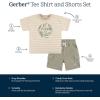 imageGerber babyboys Toddler Tshirt and Shorts SetKind Earth
