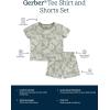 imageGerber babyboys Toddler Tshirt and Shorts SetTropical Leaves