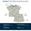 imageGerber babyboys Tshirt and Shorts SetTropical Leaves