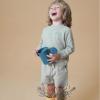 imageModern Moments by Gerber Baby Boys 2piece Longsleeve Top ampamp Short SetLight Green