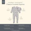 imageModern Moments by Gerber Baby Bunny Fleece Blanket SleeperGrey Heather Trees