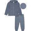 imageModern Moments by Gerber Baby and Toddler Hooded Sweater Knit Jacket ampamp JoggerBlue