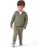 imageModern Moments by Gerber Baby and Toddler Hooded Sweater Knit Jacket ampamp JoggerOlive