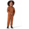 imageModern Moments by Gerber Baby and Toddler Hooded Sweater Knit Jacket ampamp JoggerRust