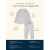 imageModern Moments by Gerber Baby and Toddler Hooded Sweater Knit Jacket ampamp JoggerRust